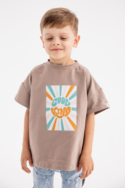 T Shirt Cool to be kind - latte